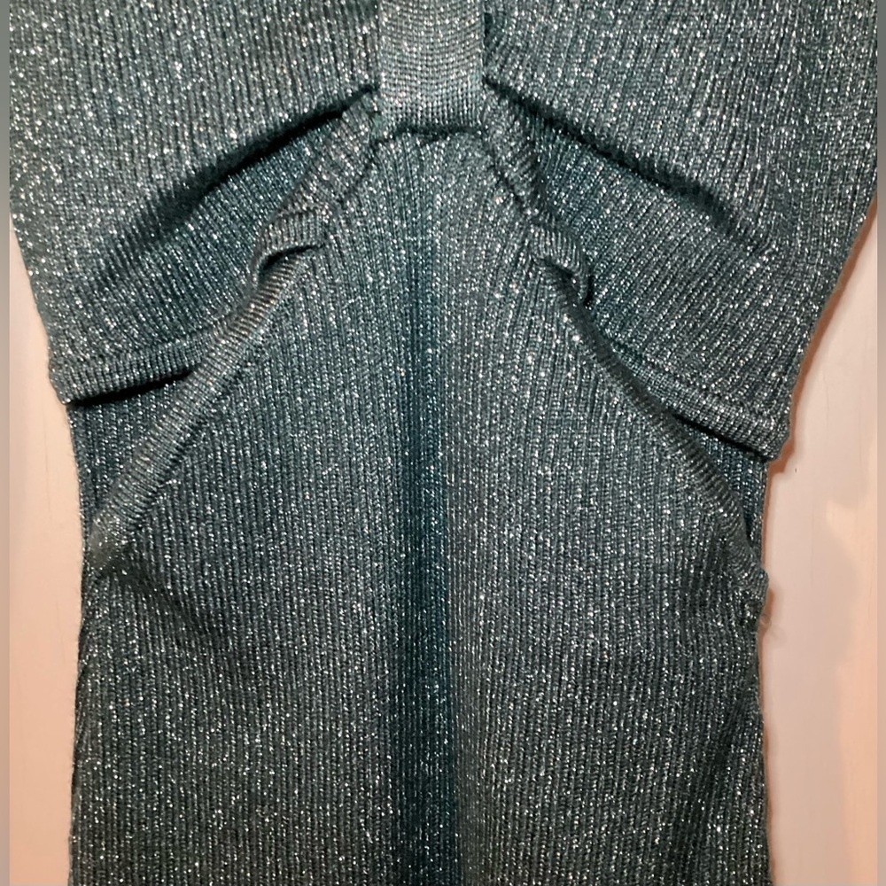 Abercrombie & Fitch Green Shimmer Dress S - Picture 6 of 7